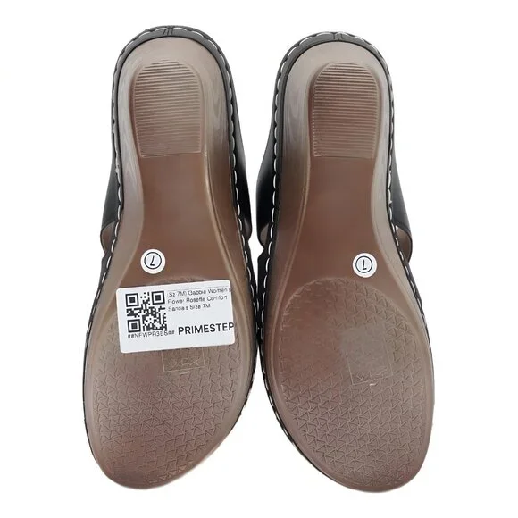 Gabbie Women's Rosette Flower Comfort Sandals 7M - Picture 6 of 6